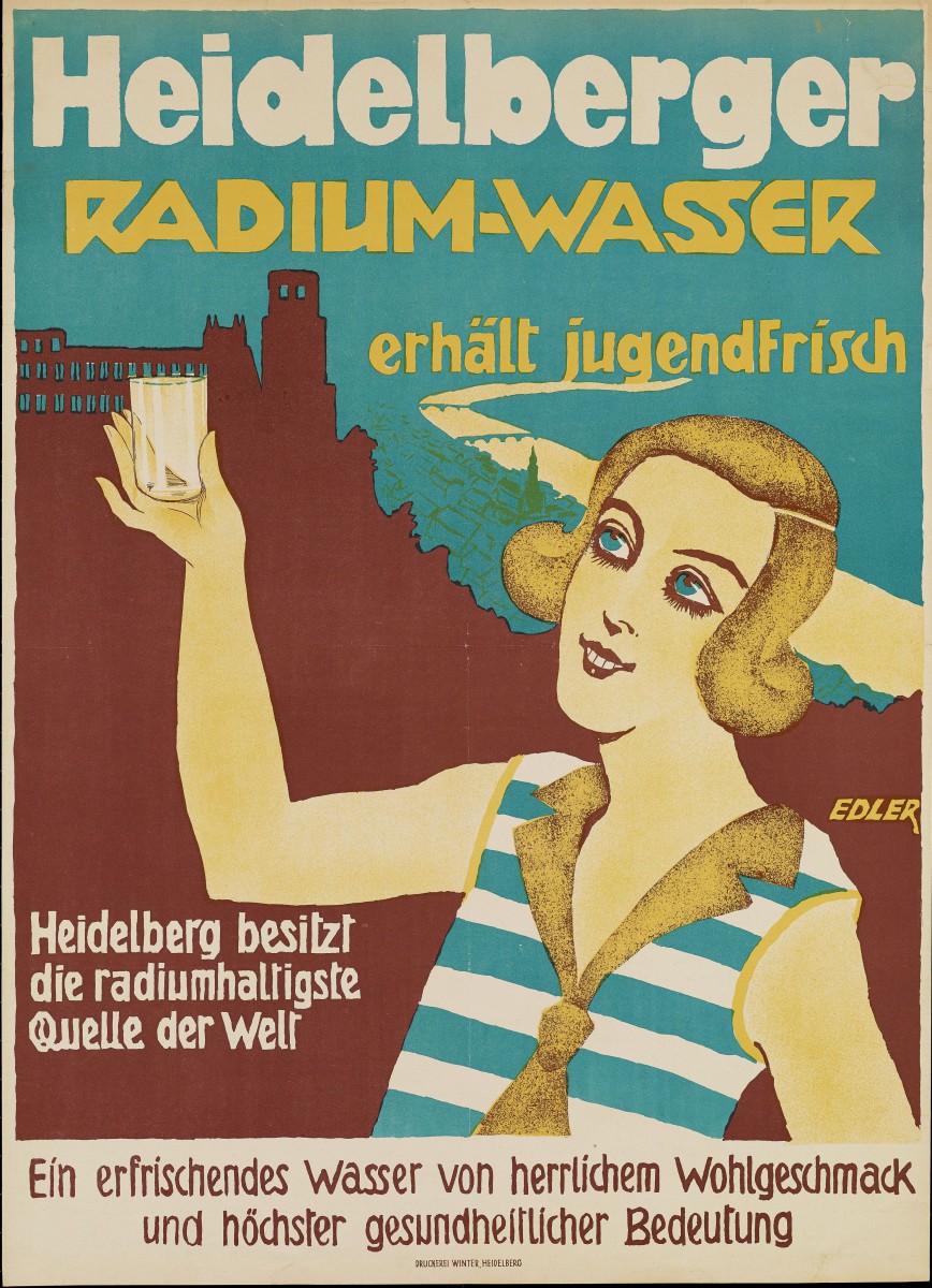 Werbeplakat für HDer Radium Wasser_HD nach 1918_DHM Berlin